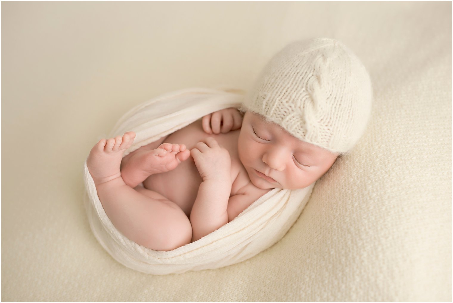 Newborn boy in Howell Studio Session | Photo by Idalia Photography