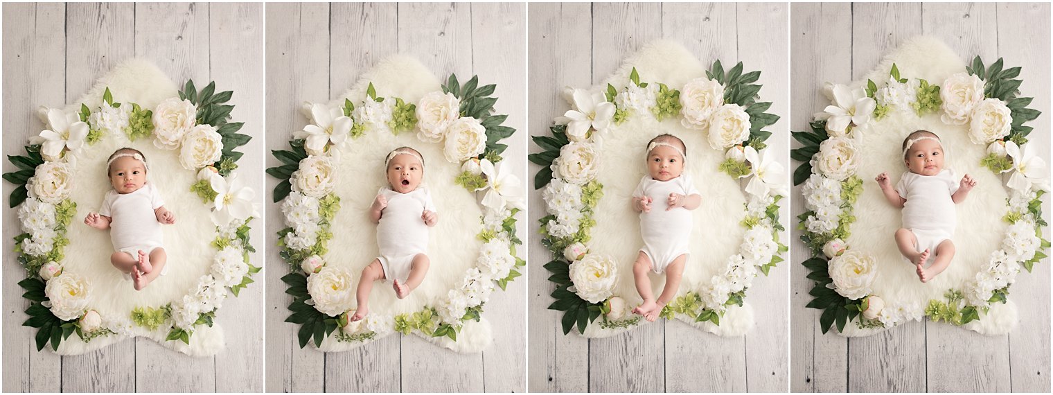 Fun floral newborn images