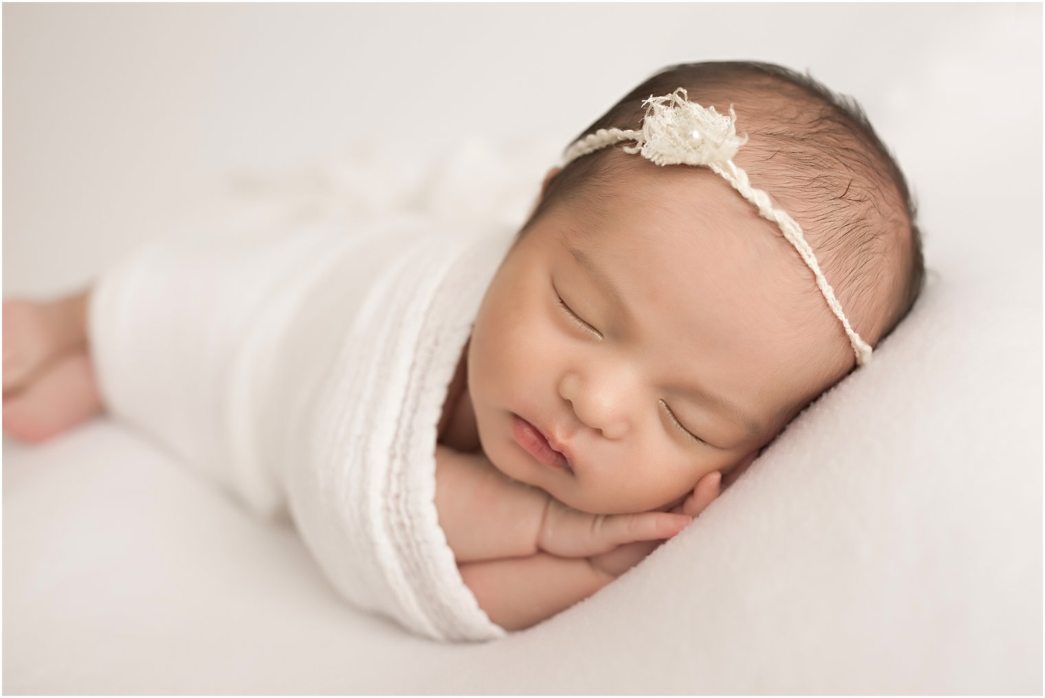 Newborn session for sweet little girl