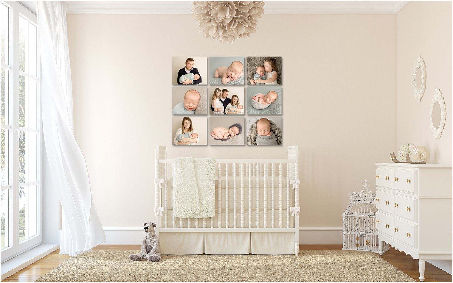 Displaying Newborn Photos in Your Home | Wall Art