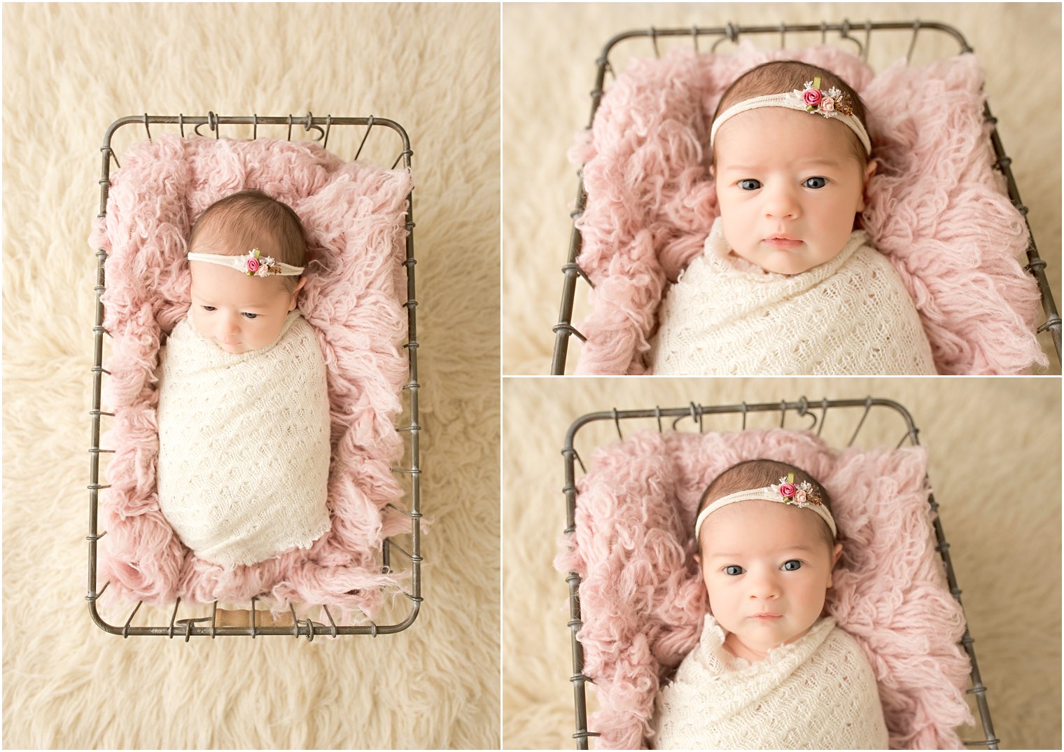 Alert baby photos | Awake baby during newborn session