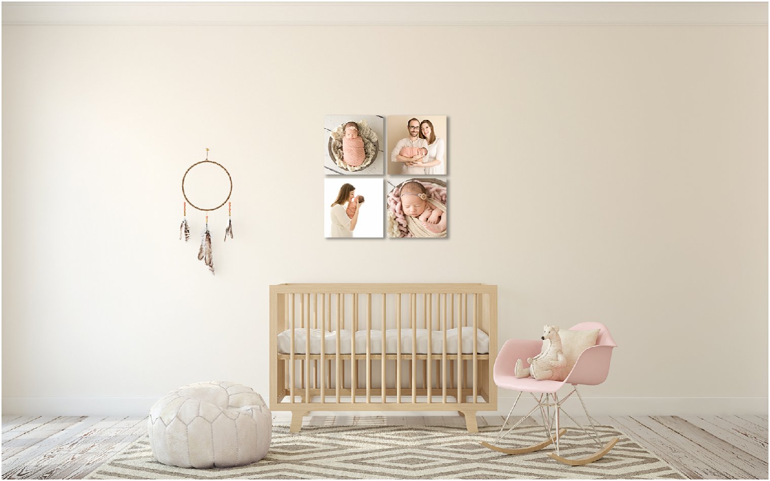 Wall Art Collection of images from newborn session