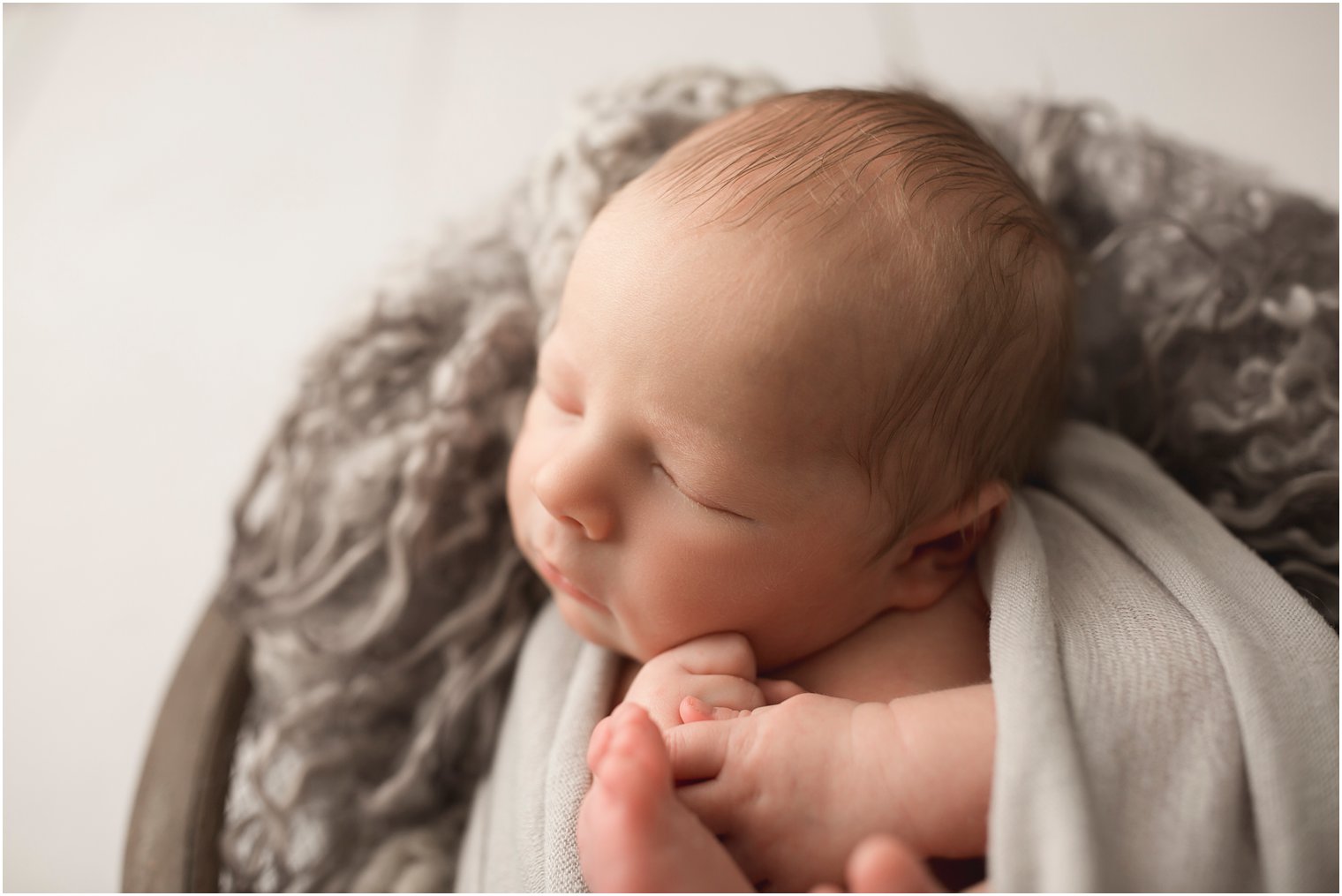 Sleeping newborn boy | Red Bank NJ Newborn Photography by Idalia Photography