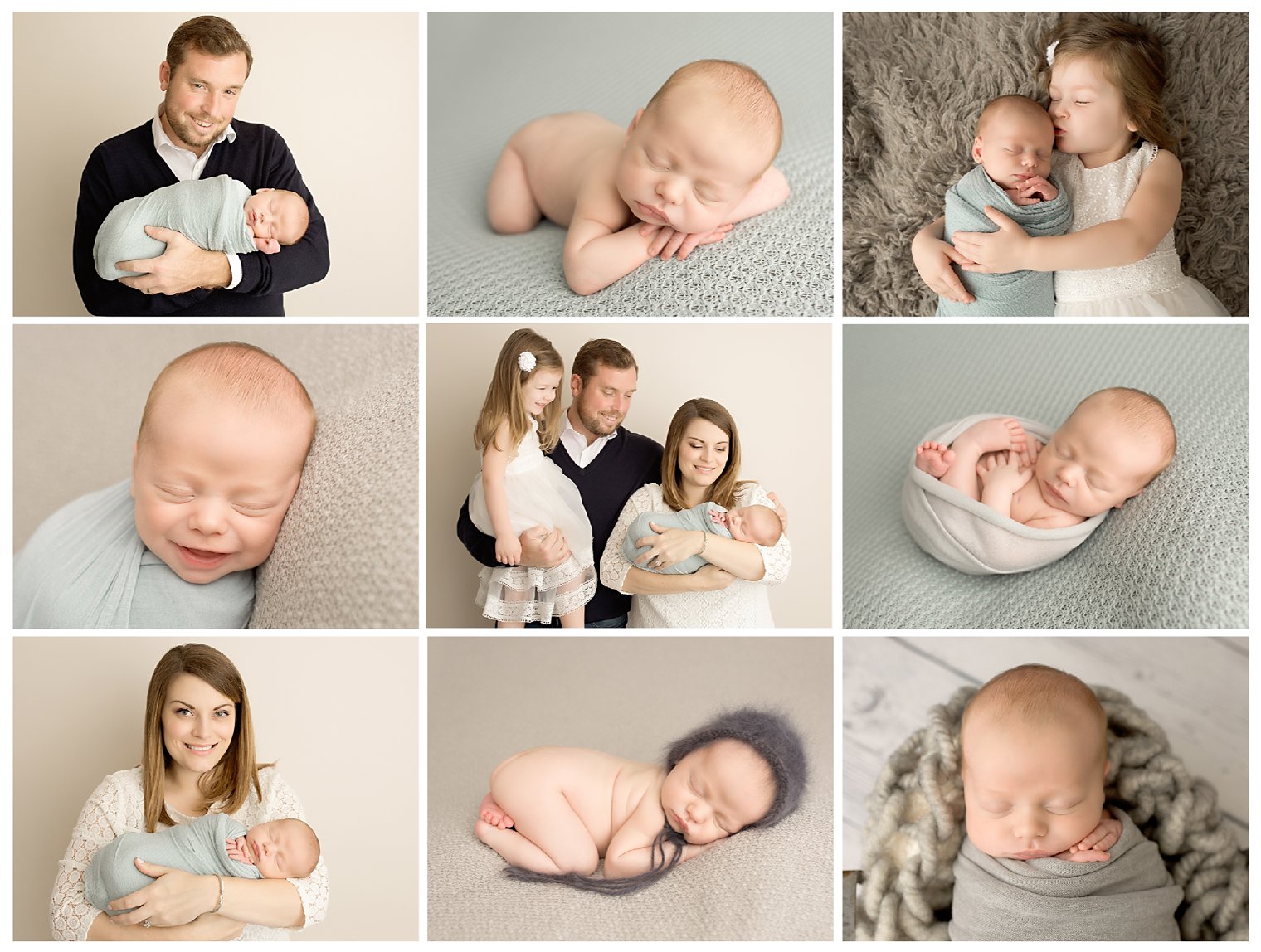 Photos of baby boy's newborn session by Central NJ Newborn Photographer Idalia Photography
