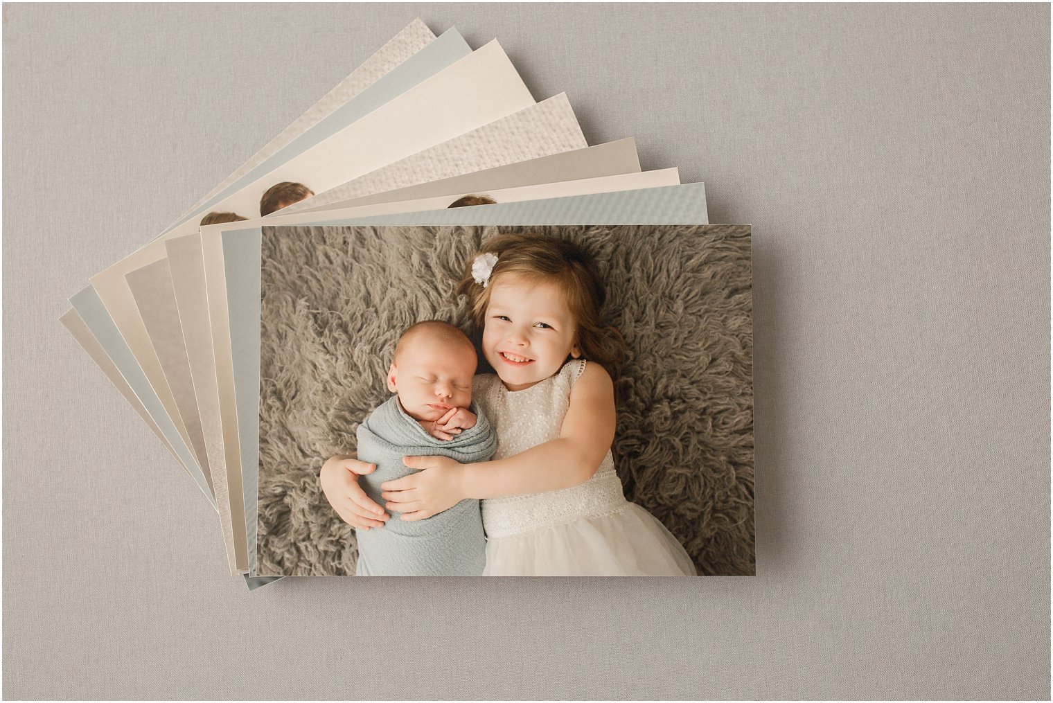Displaying Newborn Photos in Your Home | Mounted Prints