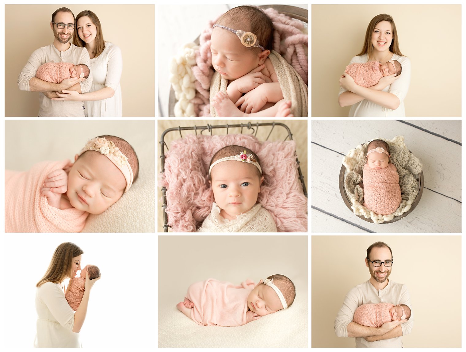 Pretty in Pink Newborn Session in Howell NJ | Photos by Idalia Photography