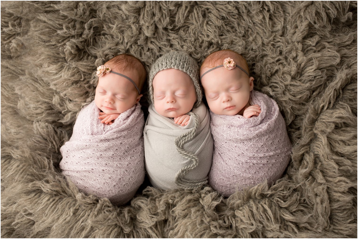 Newborn Session With Triplets Brandon Lily And Brandon 