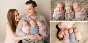 Newborn Session with Triplets