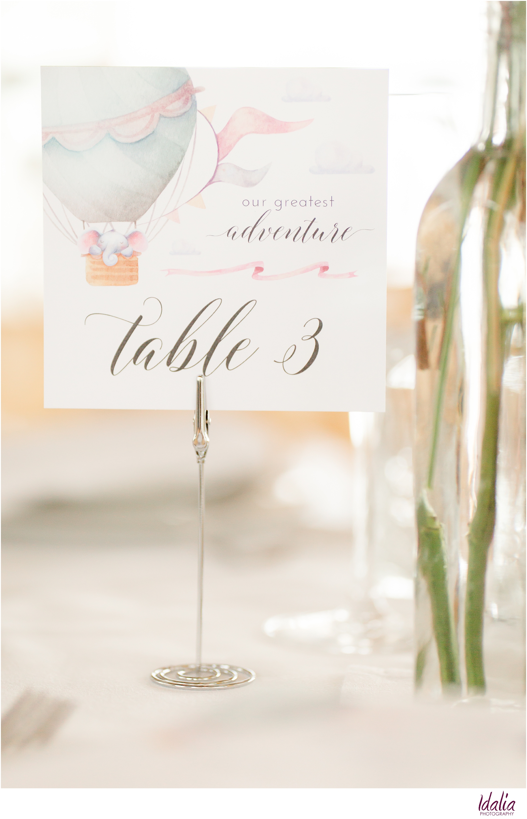 Travel-themed baby shower | Table Numbers | Photo by Idalia Photography